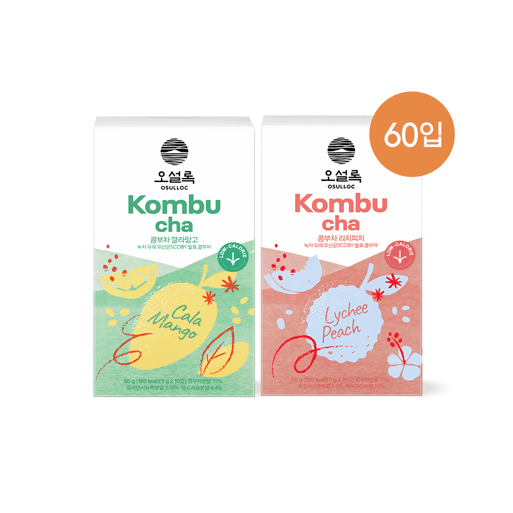 콤부차 깔라망고 30입 + 리치피치 30입